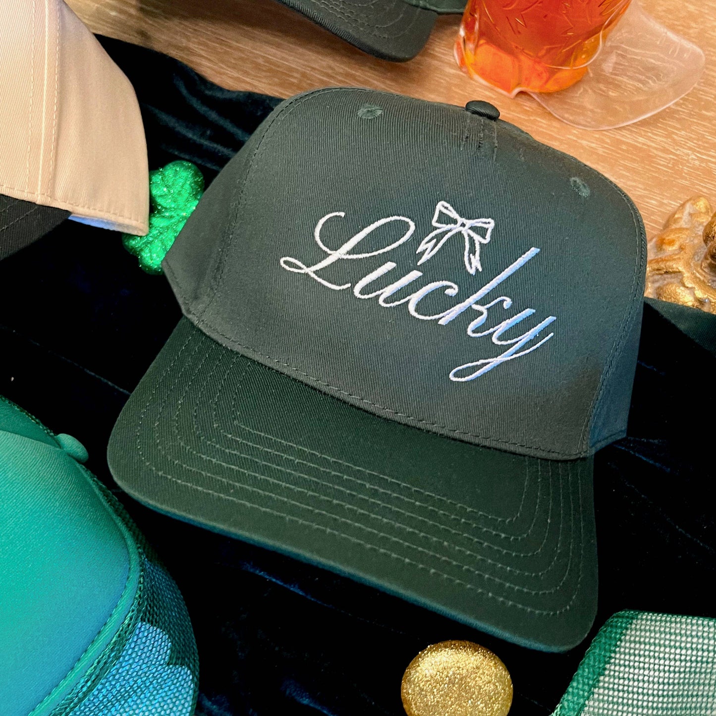 Lucky- St. Patrick’s Day Embroidered Hat