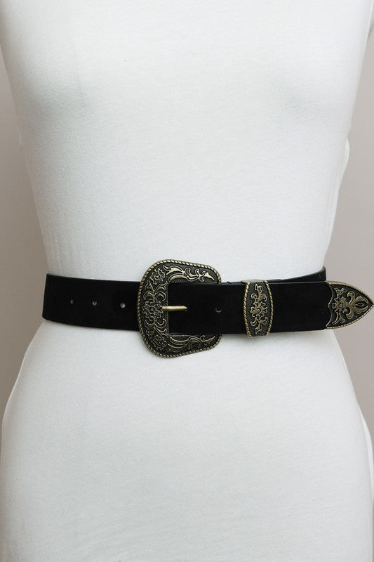 Antique Western Buckle Belt