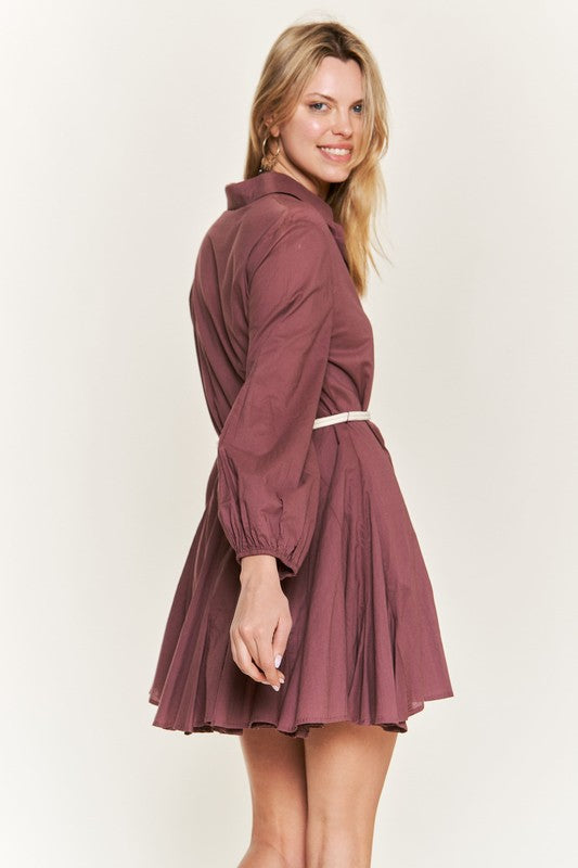 Belted Shirt Dress