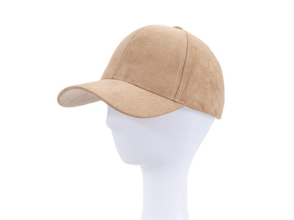 Suede Baseball Cap