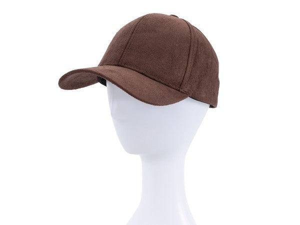 Suede Baseball Cap