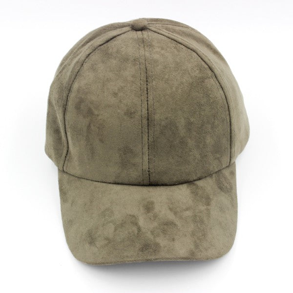 Suede Baseball Cap