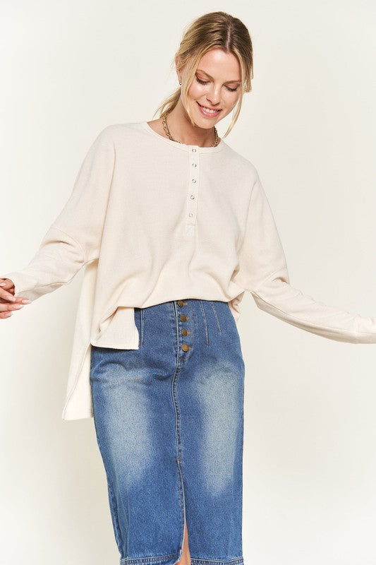 Button down Pullover