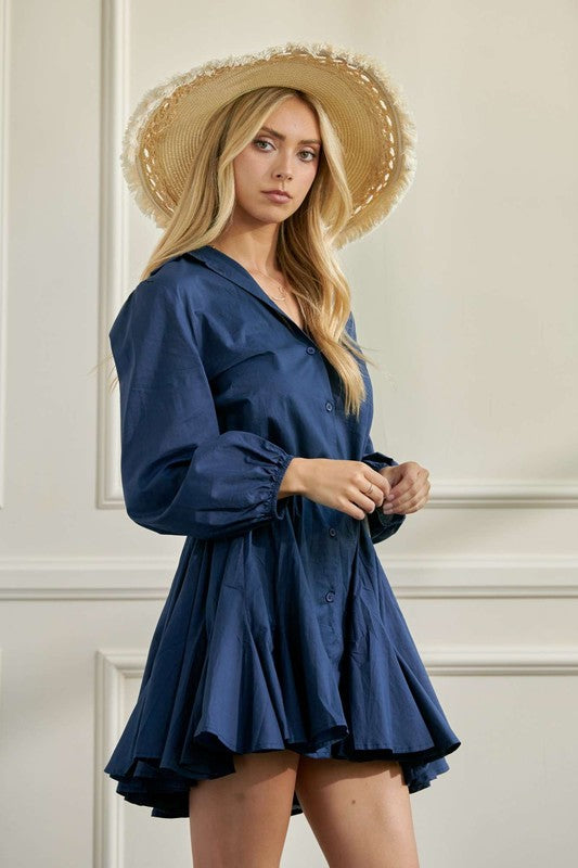 Belted Shirt Dress