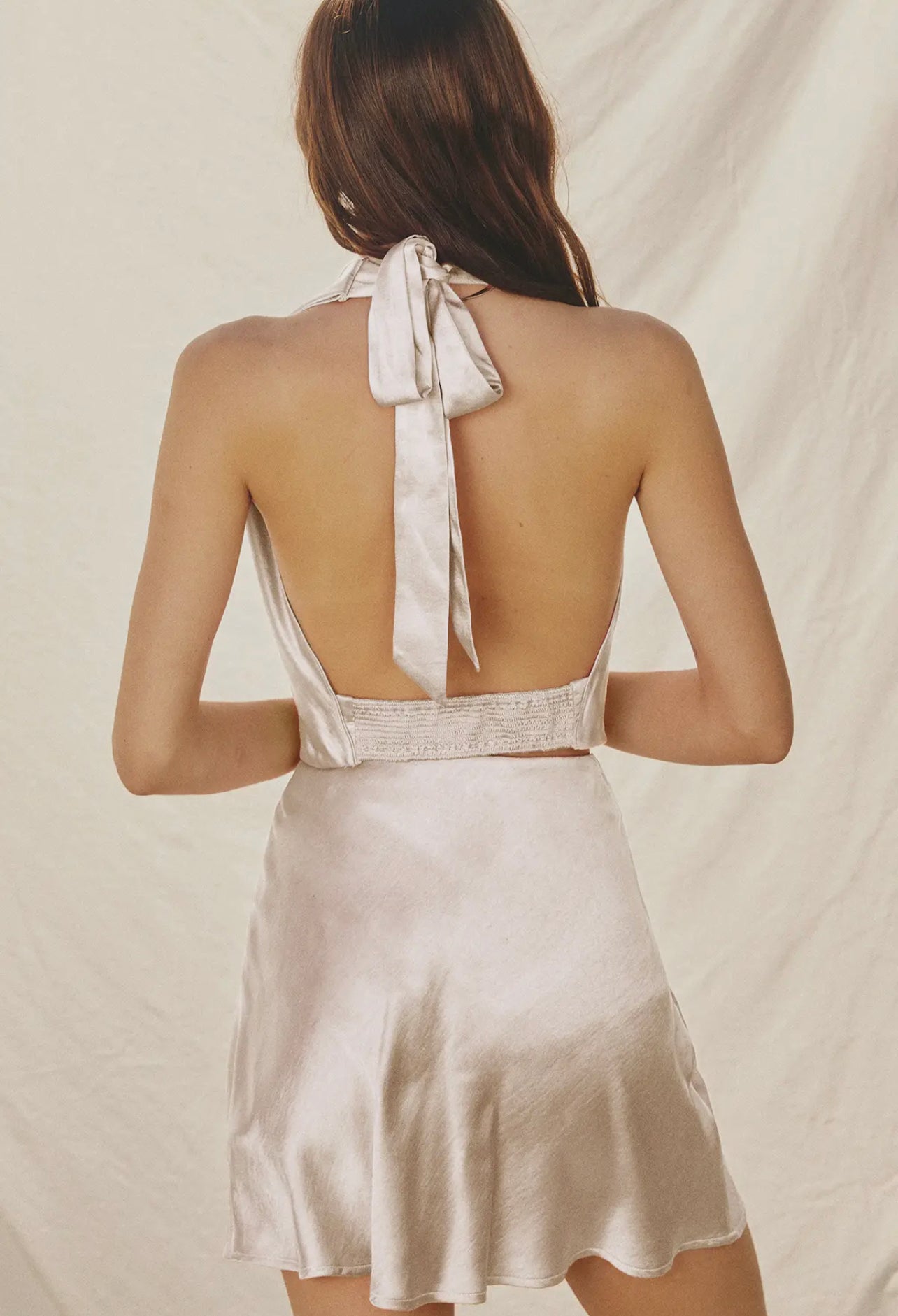 Pearl Silk Halter