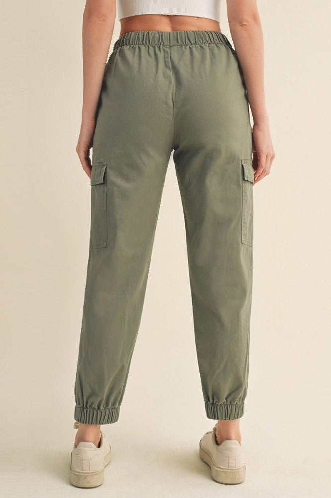 Olive Cargo Joggers