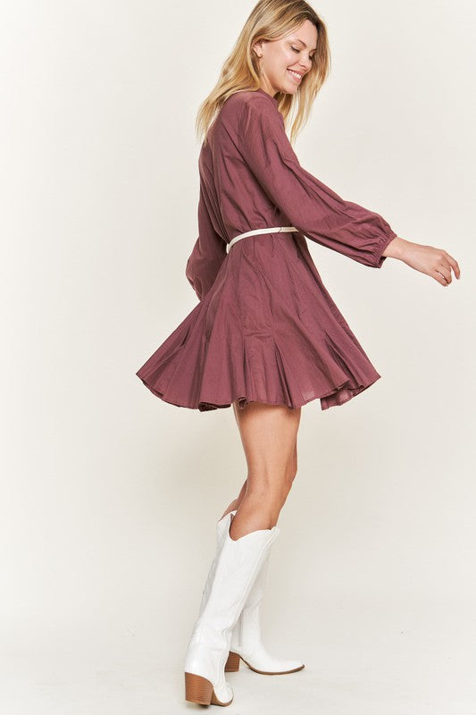 Belted Shirt Dress