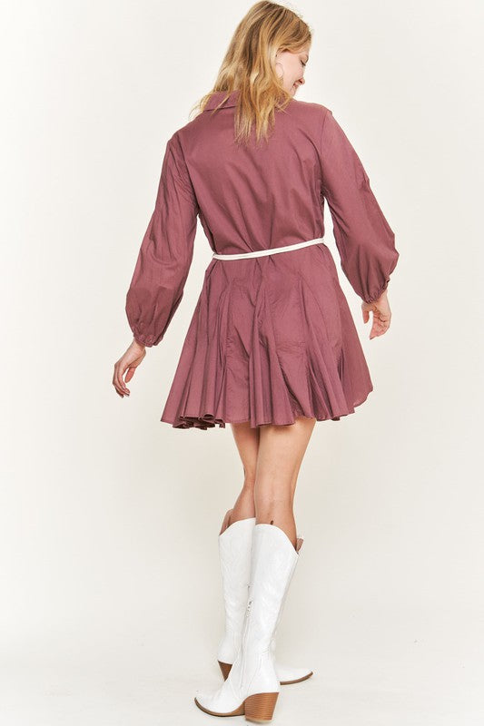 Belted Shirt Dress