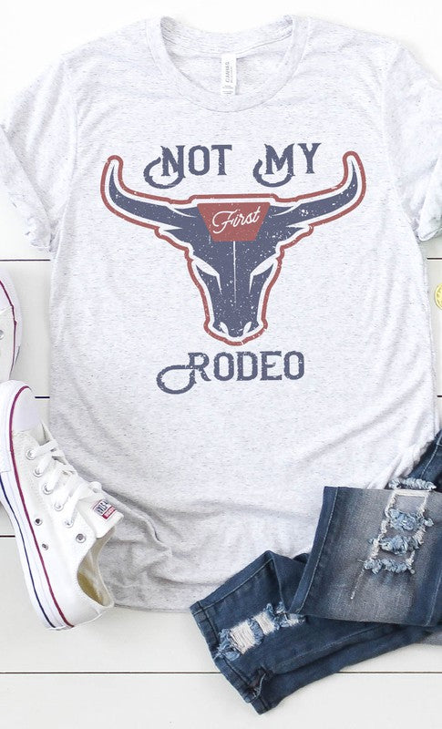 Vintage Not My First Rodeo Western Graphic Tee