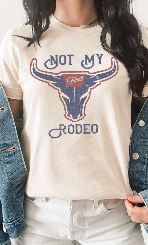 Vintage Not My First Rodeo Western Graphic Tee