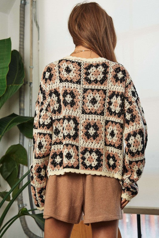 Patchwork Pullover Sweater