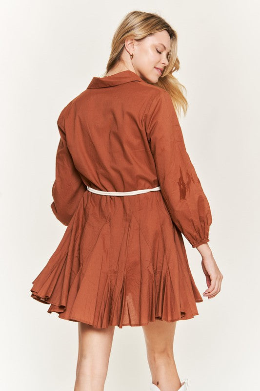 Belted Shirt Dress