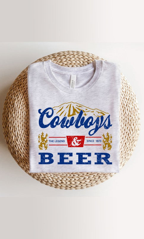 Vintage Western Cowboys Beer Graphic Tee