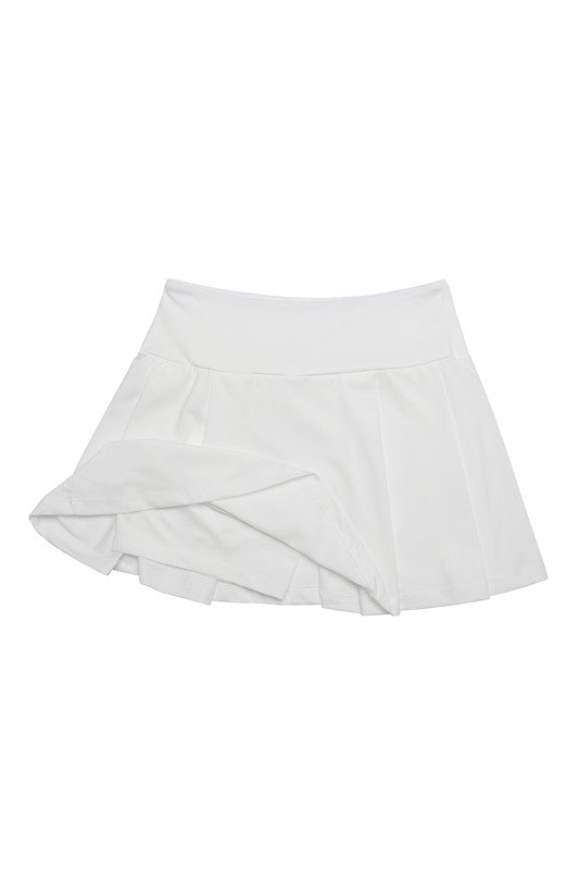 Light fabric tennis skirt